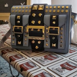 Michael Kors Hayden Messenger/Pale Bl/Navy Accent